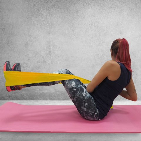 Guma Fitness Profit Light 120x15x0,35cm żółta DK 2227 PROfit