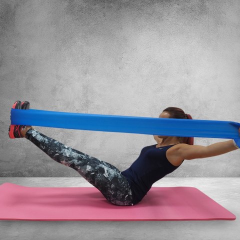 Guma Fitness Profit Long Medium 200x15x0,45cm niebieska DK 2227 PROfit