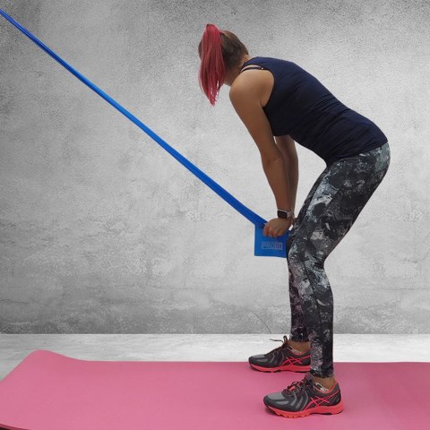 Guma Fitness Profit Long Medium 200x15x0,45cm niebieska DK 2227 PROfit