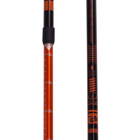 Kijki Nordic Walking Scout Bjorn pomarańczowy 3-częściowy BJORN