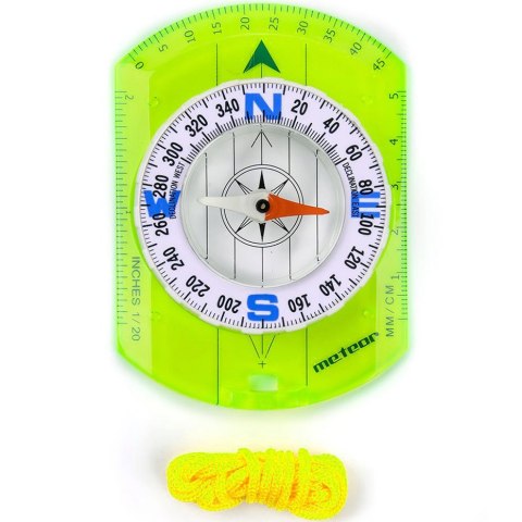 Kompas z linijką Meteor zielony 8568 71009 Meteor