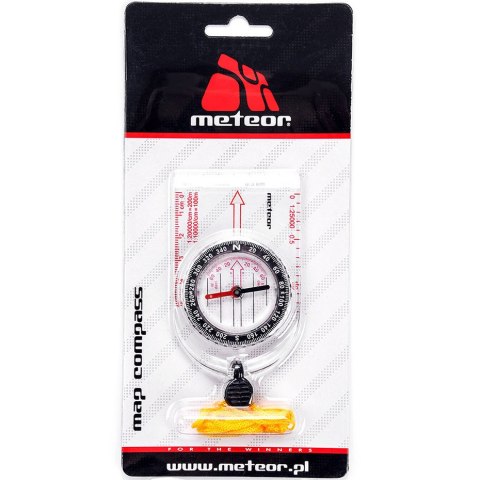 Kompas z linijką półokrągły Meteor 8183/71017 Meteor