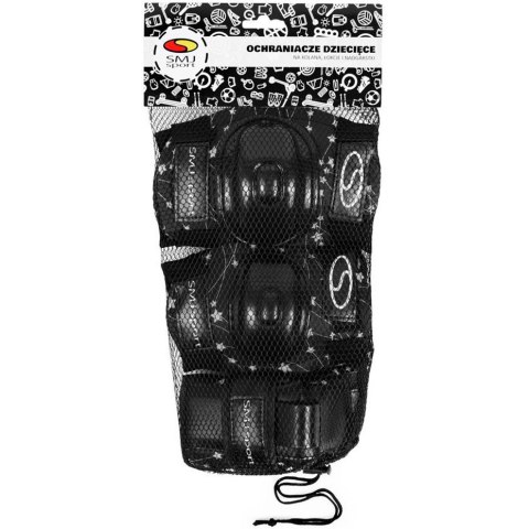 Ochraniacze na łyżworolki Smj CR-600 czarne Smj