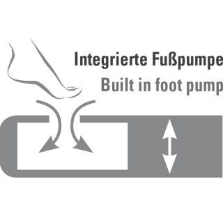 Materac welurowy dwuosobowy High Peak Comfort Plus szary 40025 High Peak