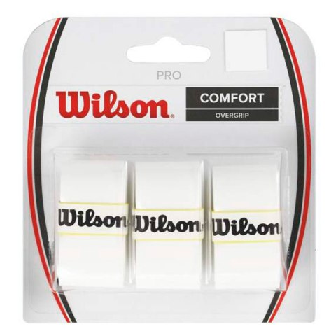 Owijka Wilson Pro Comfort Overgrip biała 3szt WRZ4014WH Wilson