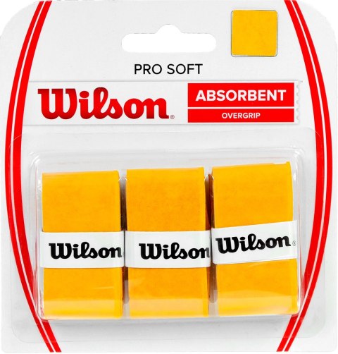 Owijka Wilson Pro Soft Absorbent Overgrip żółta 3szt WRZ4040GO Wilson