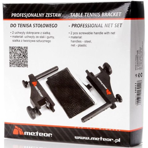 Uchwyt do tenisa stołowego z siatką Meteor Profesjonal 16011 Meteor