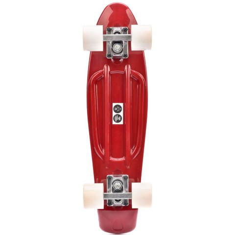 Deskorolka Meteor plastikowa czerwono-biała 22630 Meteor