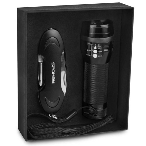 Zestaw Multitool Spokey 2-częściowy z latarką 929232 Spokey