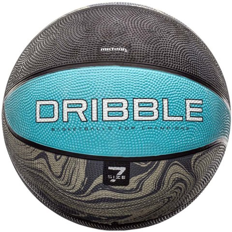 Piłka koszykowa Meteor Dribble szaro-niebieska 07091 Meteor