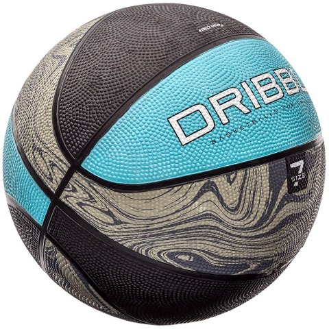 Piłka koszykowa Meteor Dribble szaro-niebieska 07091 Meteor