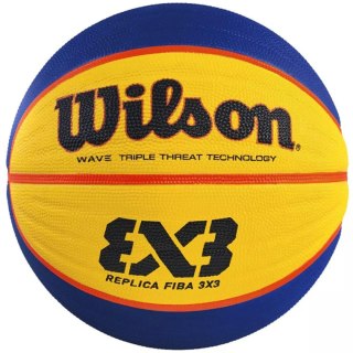 Piłka koszykowa Wilson Fiba 3x3 replica RBR żółto-niebieska WTB1033XB Wilson
