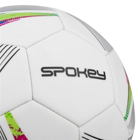 Piłka nożna Spokey Prodigy biało-kolorowa 925384 Spokey
