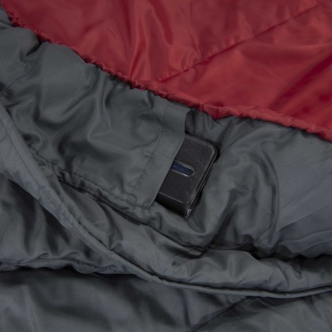 Śpiwór High Peak TR 300 230x85x55 cm bordowo-szary lewy 23066 High Peak