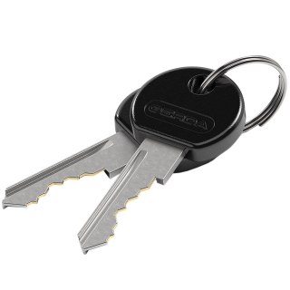 Zapięcie rowerowe Gerda łańcuch, korpus okrągły, osłona klucza czarna Flex 1200/8S Gerda