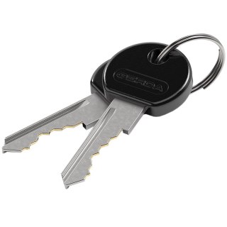 Zapięcie rowerowe Gerda linka, korpus okrągły, osłona klucza czarne Flex 1200/10S Gerda