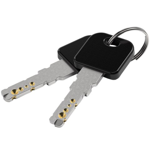 Zapięcie rowerowe Gerda pętla, korpus, okrągły czarne Flex 650/10T Gerda