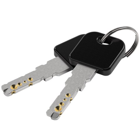 Zapięcie rowerowe Gerda pętla, korpus okrągły, czarne Flex 650/12T Gerda