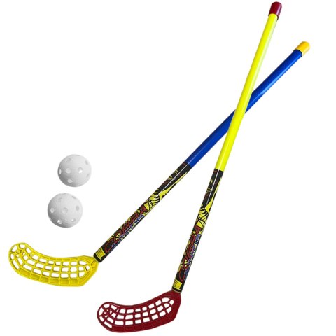 Zestaw do unihokeja Azetx Cobra Junior 2kije+2piłki bez owijki 87cm AZETX