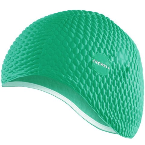 Czepek pływacki bąbelkowy Crowell Java zielony kol.10 Crowell