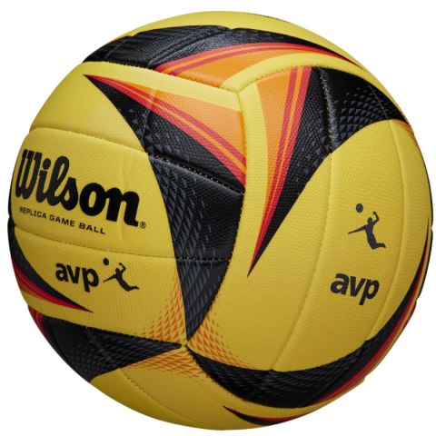 Piłka siatkowa Wilson AVP Replica Game żółto-czarno-pomarańczowa WTH01020XB Wilson