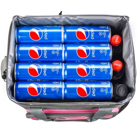 Torba termiczna Meteor Frosty 30L różowo-szara 74640 Meteor