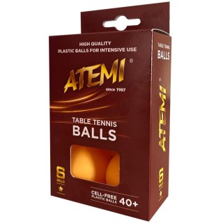 Piłeczki do ping ponga Atemi* pomarańczowe 6szt. Atemi