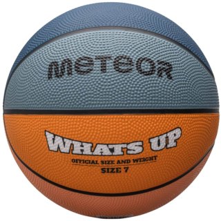 Piłka koszykowa Meteor What's Up morski-pomarańczowa 16802 Meteor