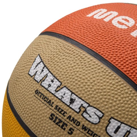 Piłka koszykowa Meteor What's Up pomarańczowo-beżowa 16797 Meteor