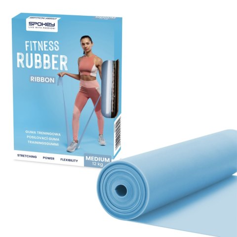 Guma Fitness Spokey Ribbon Medium niebieska 941950 Spokey