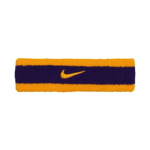 Opaska na głowę Nike Swoosh fioletowo-żółta N0001544730 Nike