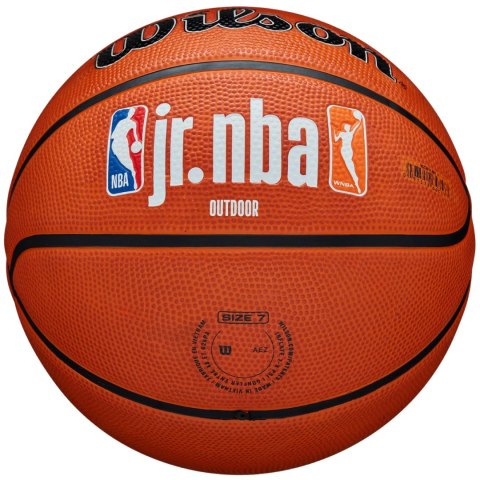 Piłka koszykowa Wilson JR NBA Logo Auth Outdoor pomarańczowa WZ3011801XB7 Wilson