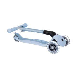 Hulajnoga SMJ Globber 3-kołowa 692-501 Junior Foldable Lights Eco jasnoniebieska Smj