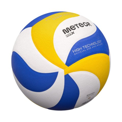 Piłka siatkowa Meteor Max 2000 niebiesko-żółto-biała 17409 Meteor