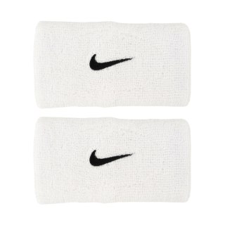 Frotki na rękę Nike Swoosh Wristbands 2 szt. białe N1012406101OS Nike