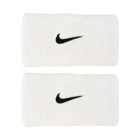Frotki na rękę Nike Swoosh Wristbands 2 szt. białe N1012406101OS Nike