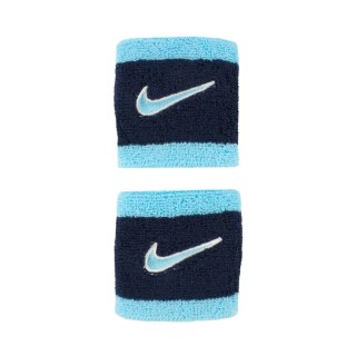 Frotki na rękę Nike Swoosh Wristbands 2 szt. granatowo-niebieskie N1012405403OS Nike