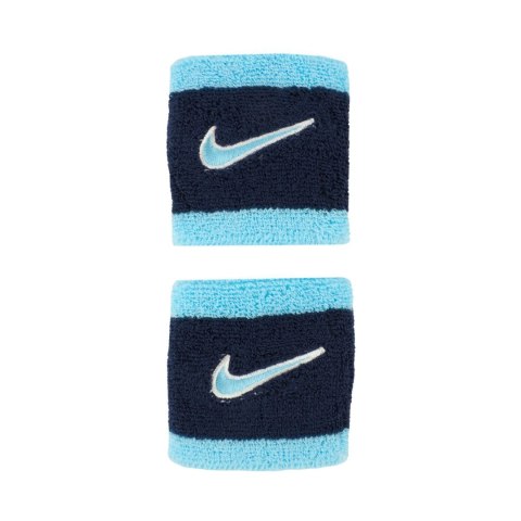 Frotki na rękę Nike Swoosh Wristbands 2 szt. granatowo-niebieskie N1012405403OS Nike
