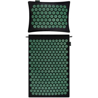 Mata do akupresury i masażu z poduszką Spokey Akumat czarno-zielona 944215 Spokey