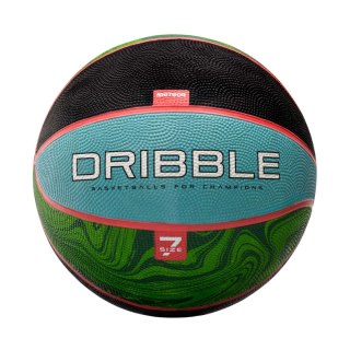 Piłka koszykowa Meteor Dribble niebiesko-zielono-czarna 07093 Meteor