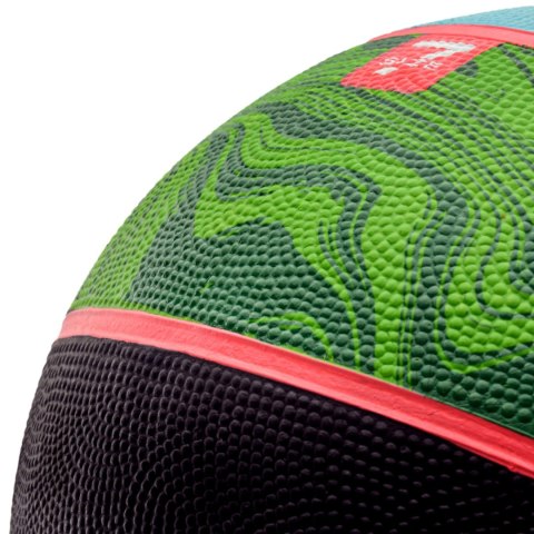 Piłka koszykowa Meteor Dribble niebiesko-zielono-czarna 07093 Meteor