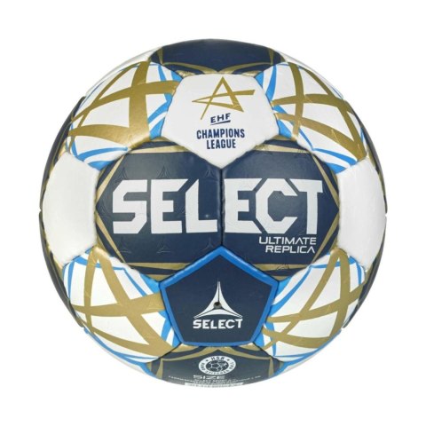 Piłka ręczna Select Ultimate Champions League Replica 0 v25 Official EHF biało-granatowo-złota 13519 Select