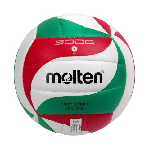 Piłka siatkowa Molten biało-czerwono-zielona V4M3000-L Molten
