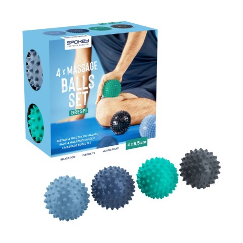 Piłki do masażu Spokey Grespi 4x6,5 cm 943071 Spokey