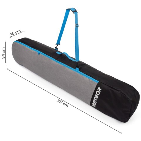 Pokrowiec na snowboard Meteor Hielo szaro-czarny 17330 Meteor
