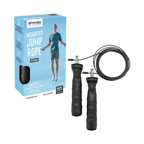 Skakanka z obciążeniem Spokey Pump czarna 944035 Spokey