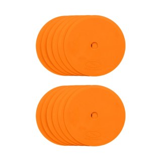 Znaczniki pola płaskie okrągłe Smj 12 szt. pomarańczowe ZPO-O Smj