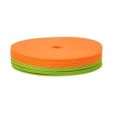 Znaczniki pola płaskie okrągłe Smj 12 szt. zielone i pomarańczowe ZPO-OG Smj