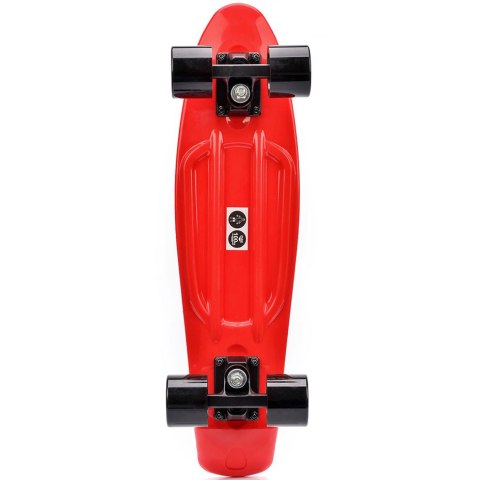 Deskorolka Meteor plastikowa czerwono-czarna 22626 Meteor