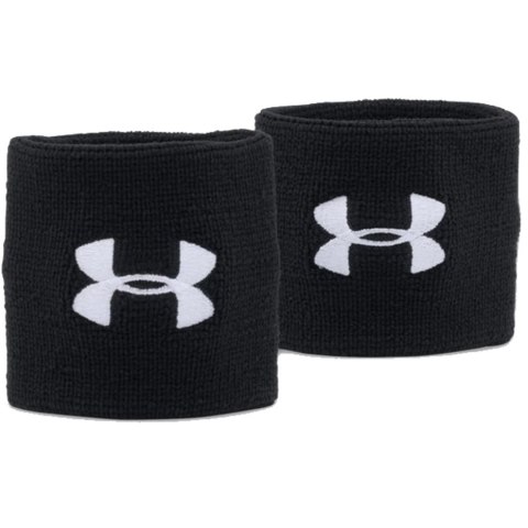 Frotki na rękę Under Armour Performance Wristbands czarne 1276991 001 Under Armour